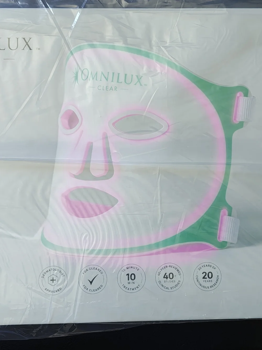 LED Anti-Acne Mask – White & Green